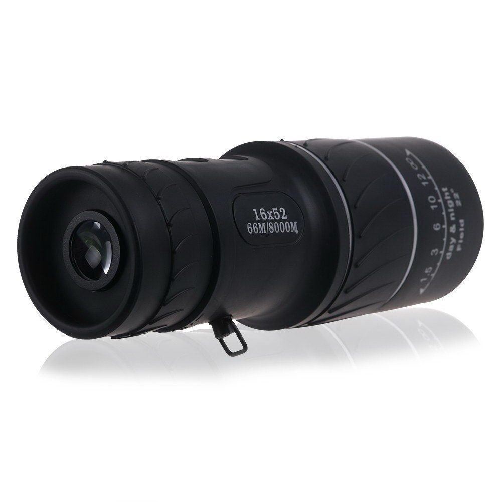 Durable 16X Dual Focus 42mm Objective Scope Monocular Telescope Zoom With Strap Optical Lens/Rubber Outdoor Camp Tool